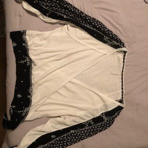 Free people waffle flowy top